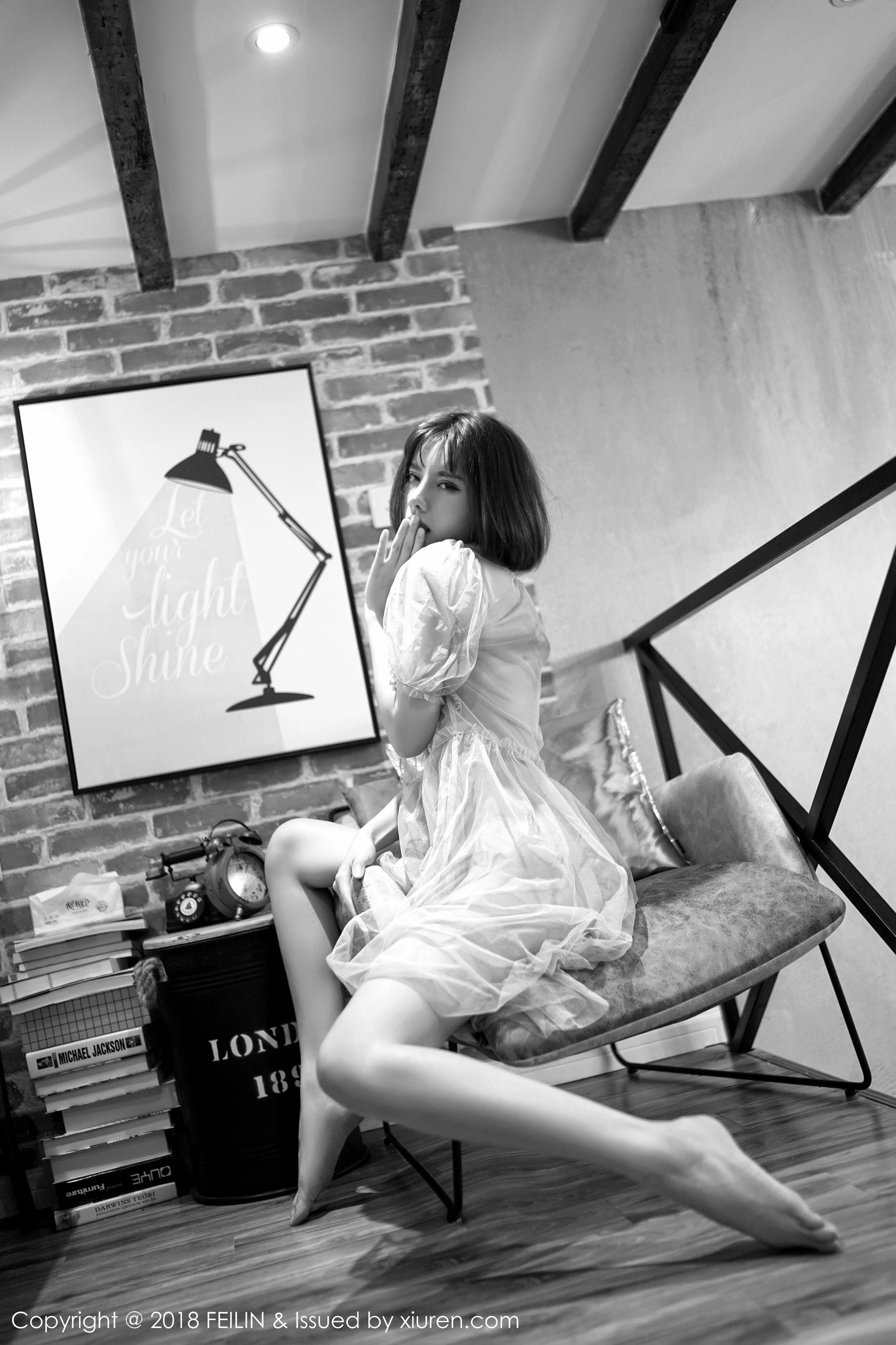 就是阿朱啊《黑白大片视觉》 [嗲囡囡FEILIN] VOL.134