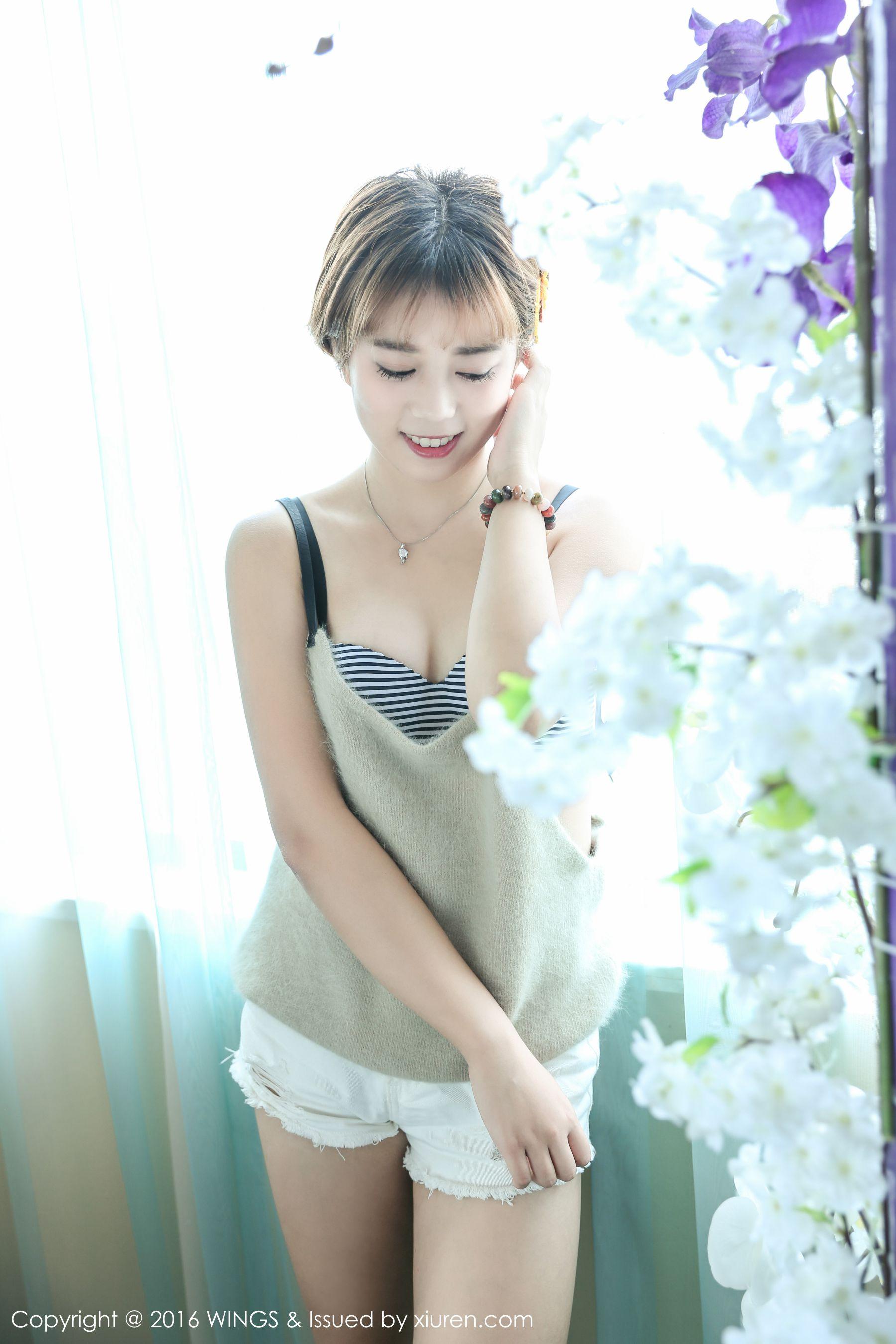 柠檬vivi &#8211; 极品短发帅气模特[WingS影私荟] Vol.019