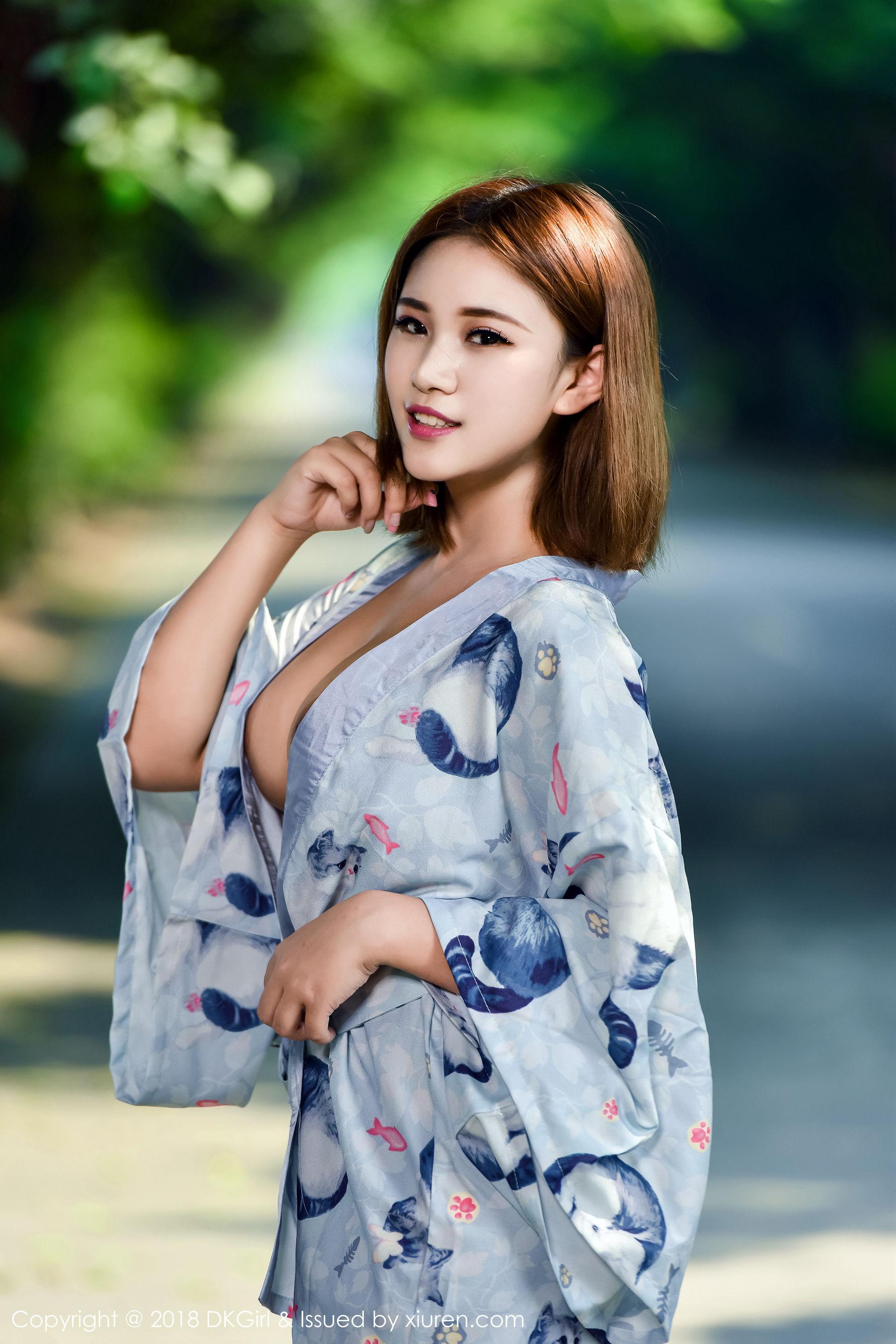 萌宝儿BoA《海岛户外露出》 [御女郎DKGirl] Vol.054