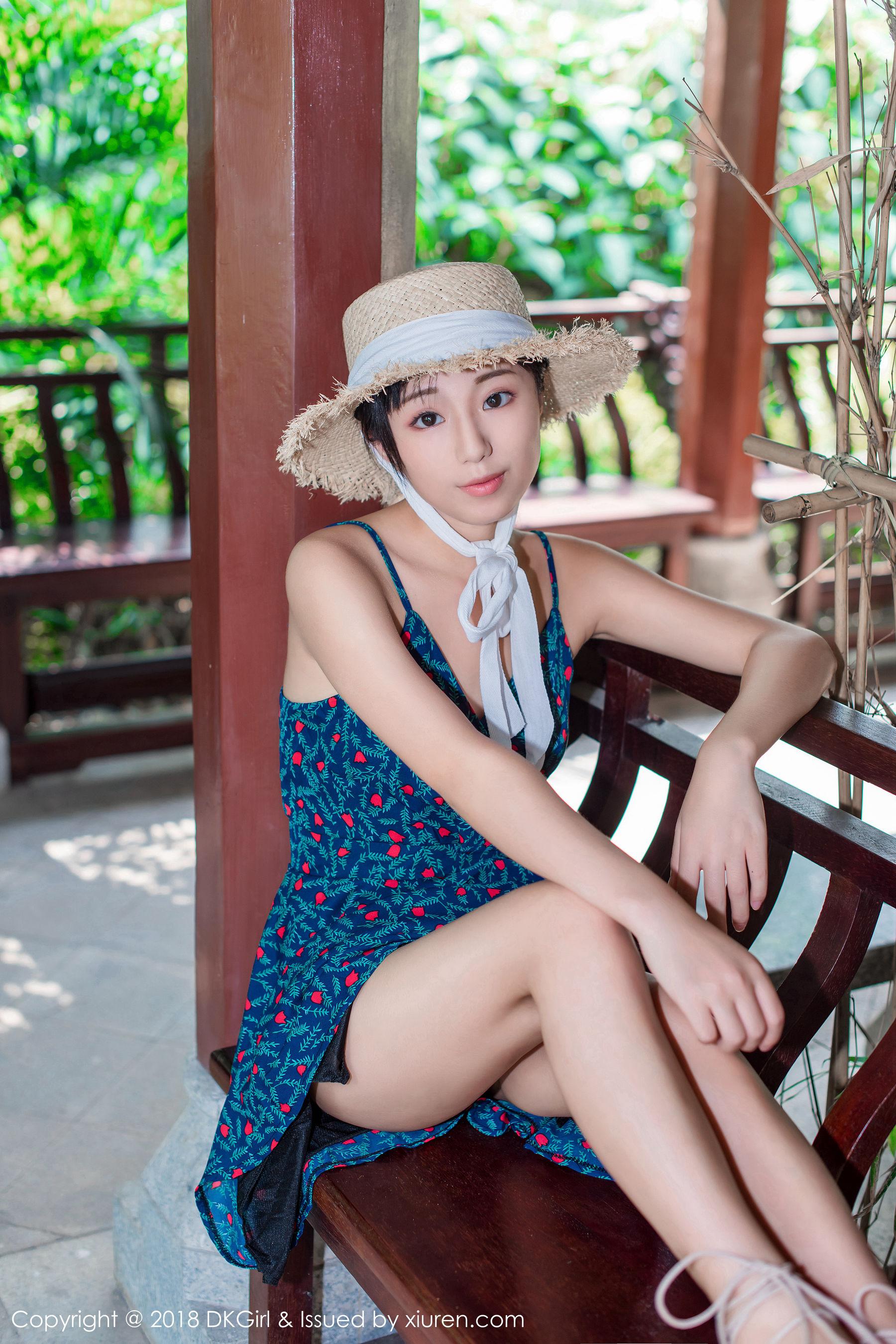 苍井优香《清纯甜美草帽少女》 [御女郎DKGirl] Vol.055