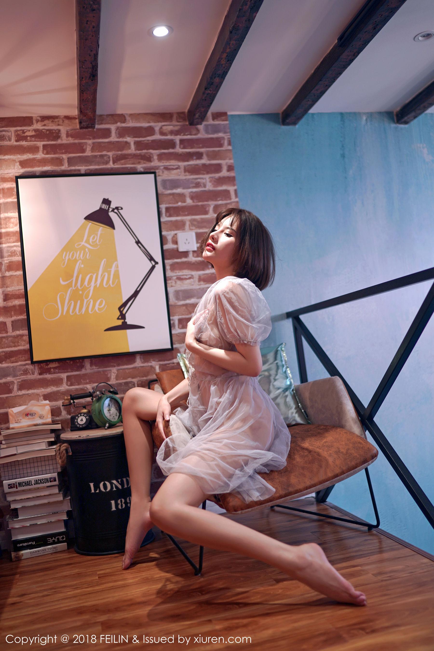 就是阿朱啊《黑白大片视觉》 [嗲囡囡FEILIN] VOL.134