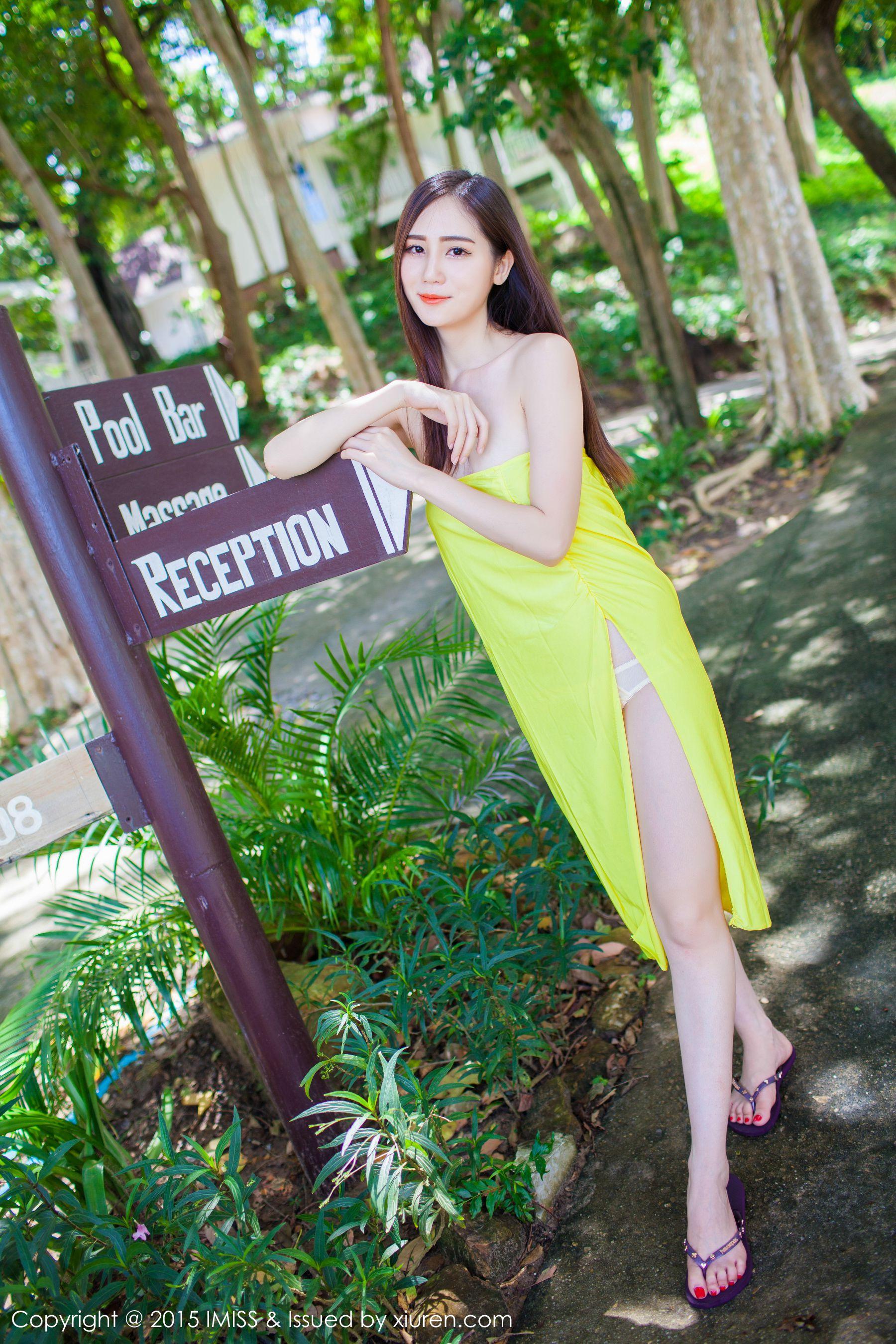 高挑美女SISY思《4套清新服饰》 [爱蜜社IMiss] Vol.041