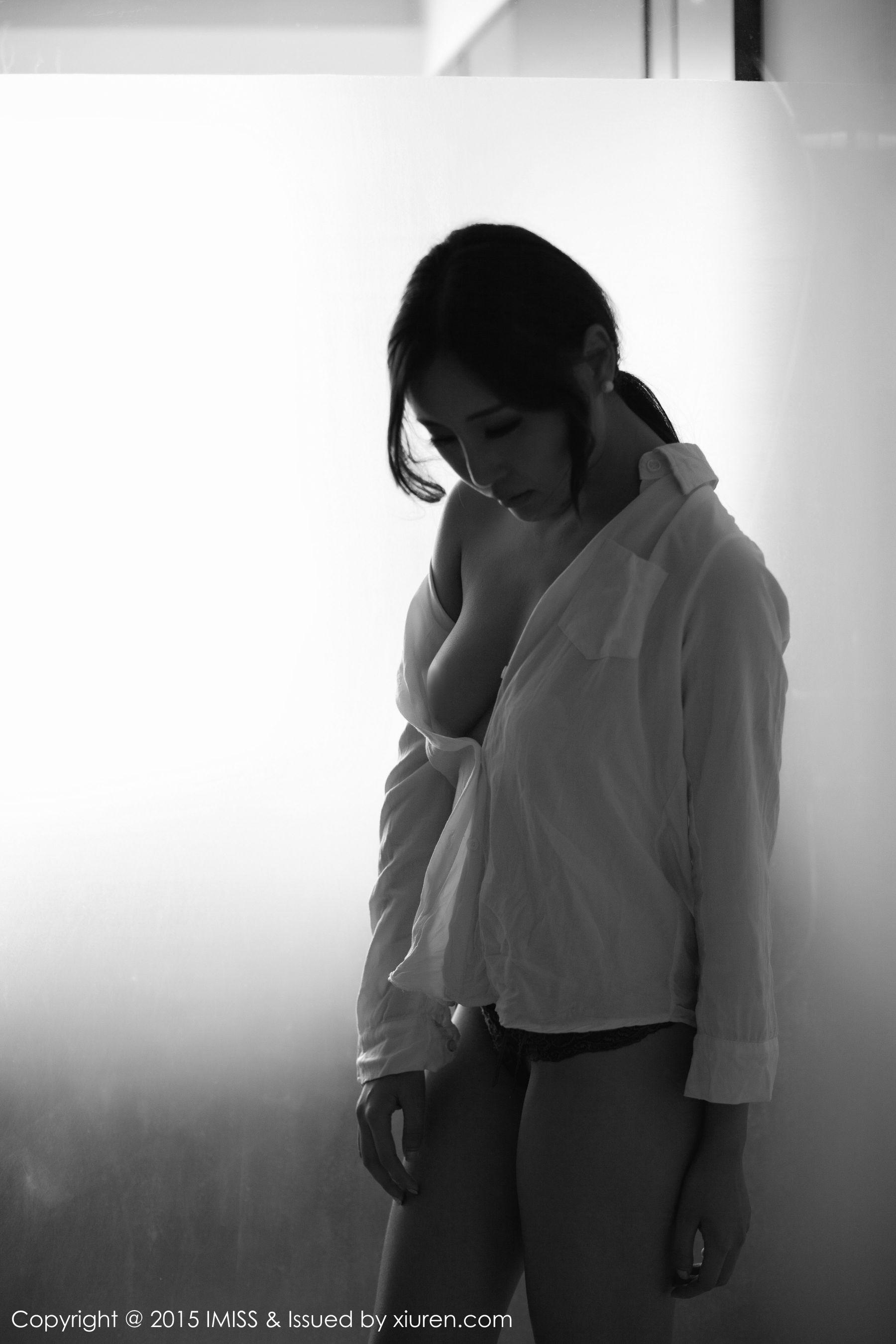 樂樂Mango《白衬衣+紫色丝袜系列》 [爱蜜社IMiss] Vol.046