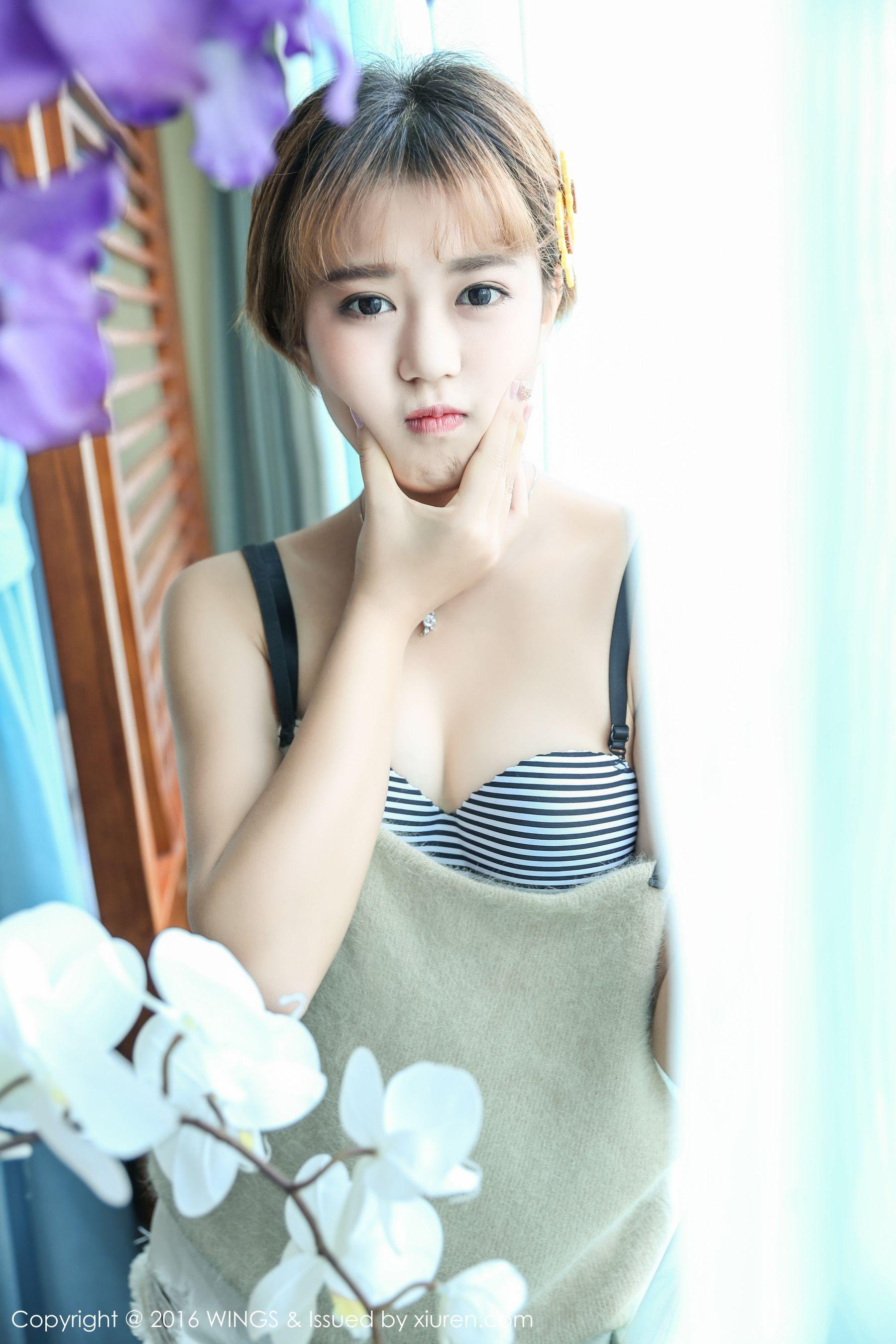 柠檬vivi &#8211; 极品短发帅气模特[WingS影私荟] Vol.019