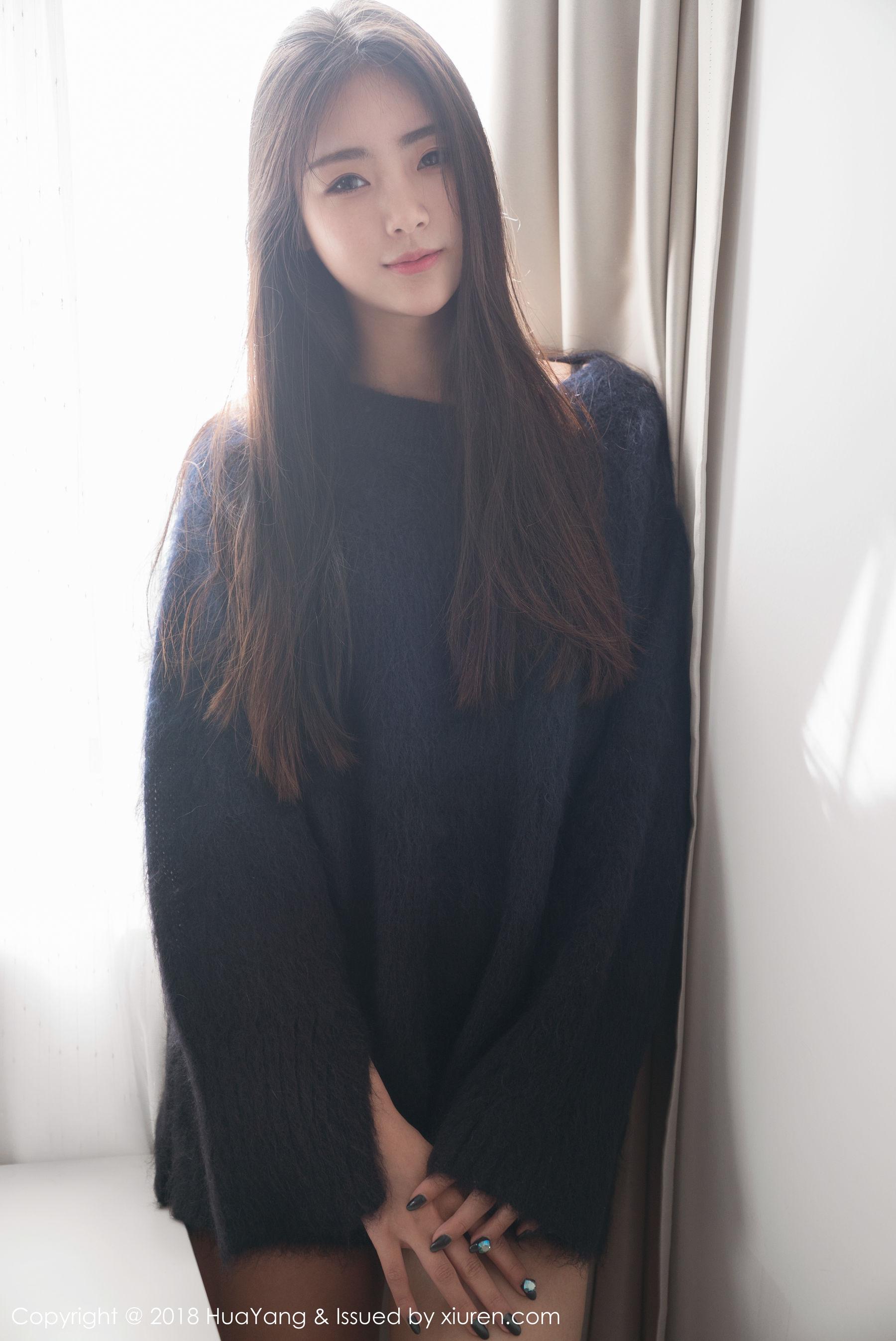 可樂Vicky《毛衣+白衬衫》 [花漾HuaYang] Vol.027