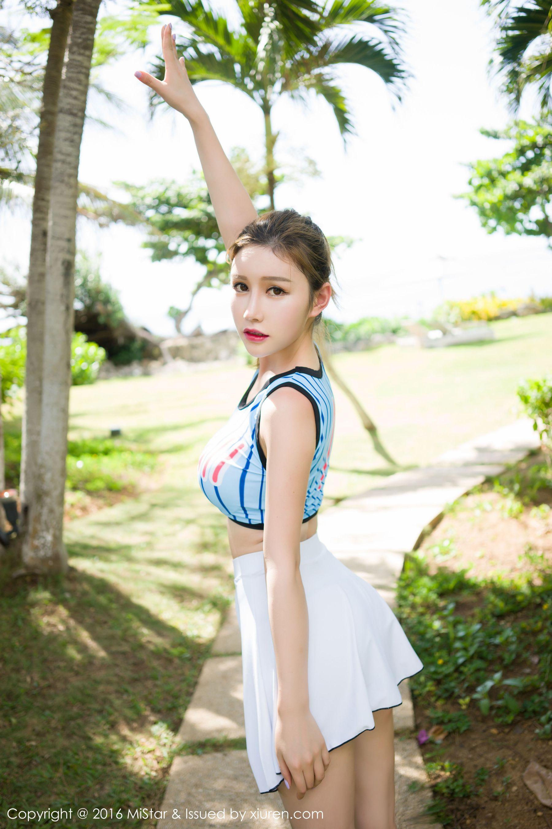 于姬Una《薄荷岛旅拍》湿身+海边 [魅妍社MiStar] Vol.069