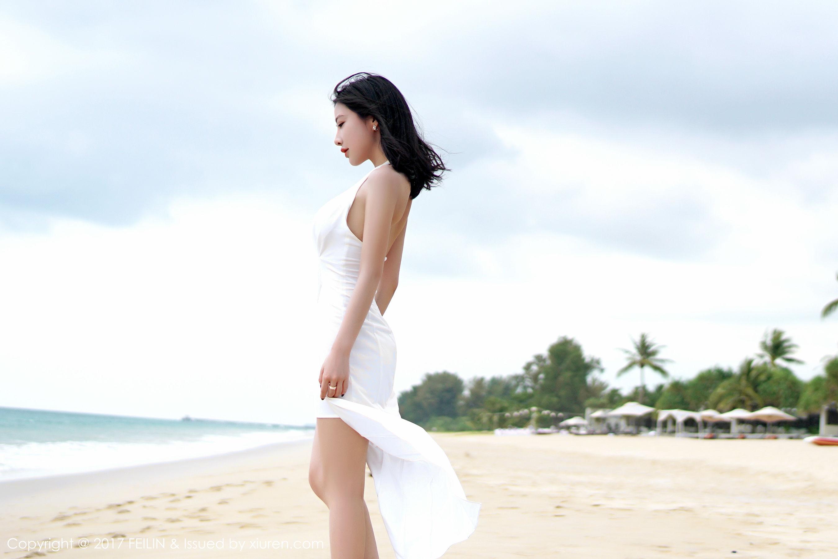 施忆佳KITTY《2套比基尼+长裙》 [嗲囡囡FEILIN] VOL.092